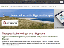 Tablet Screenshot of hypnosetherapeut-heilpraktiker.de